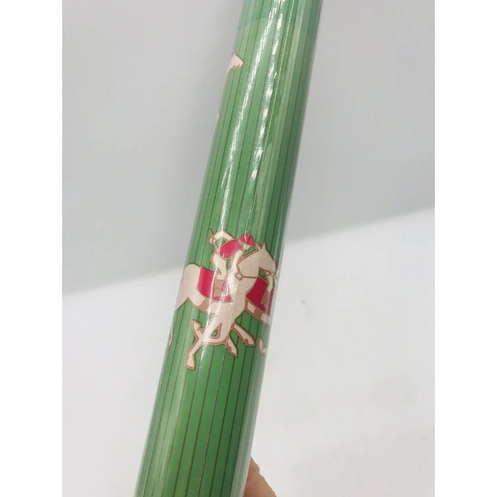 NEW Old Stock Vintage Sealed Horse and Jockey Roll of Wrapping Paper NWOT 30